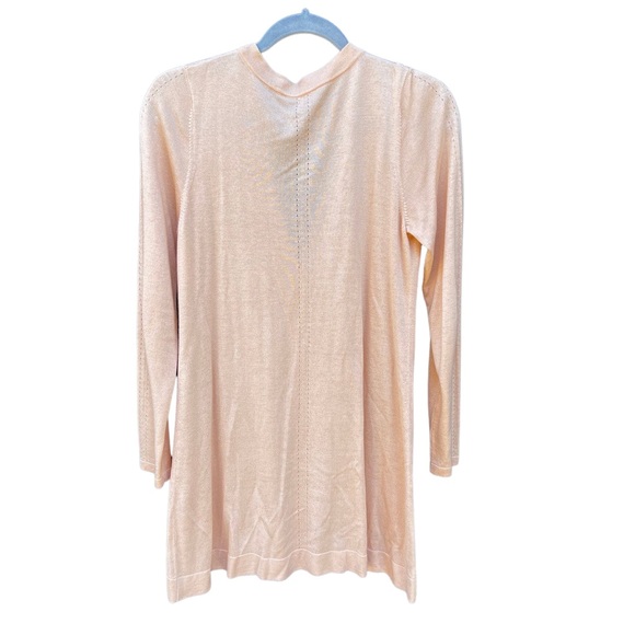 Light pink silk Per Se cardigan - Picture 4 of 5